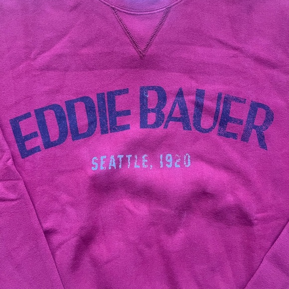 Red Eddie Bauer sweatshirt - Picture 3 of 5